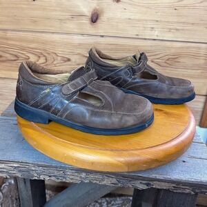 Nimco Made4You Brown Leather Mary Jane T-Strap Comfort Shoes Portugal Size 6.5
